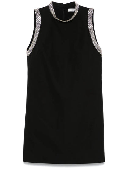 Rhinestone-Embellished Mini Dress