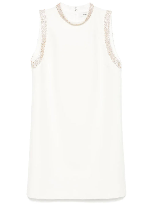 Rhinestone-Embellished Mini Dress