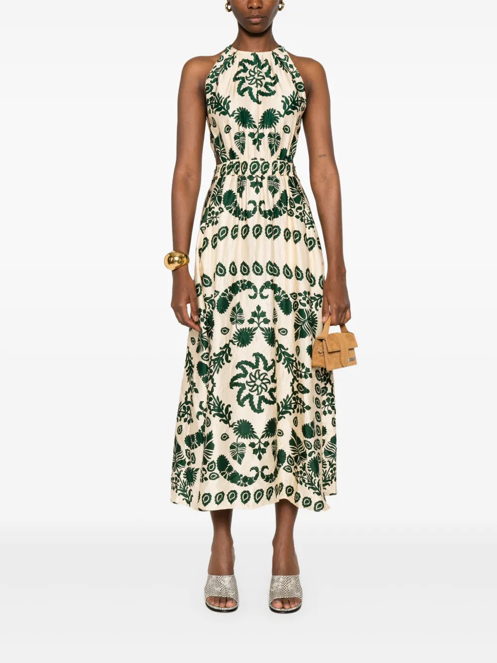 Paisley-Print Maxi Dress