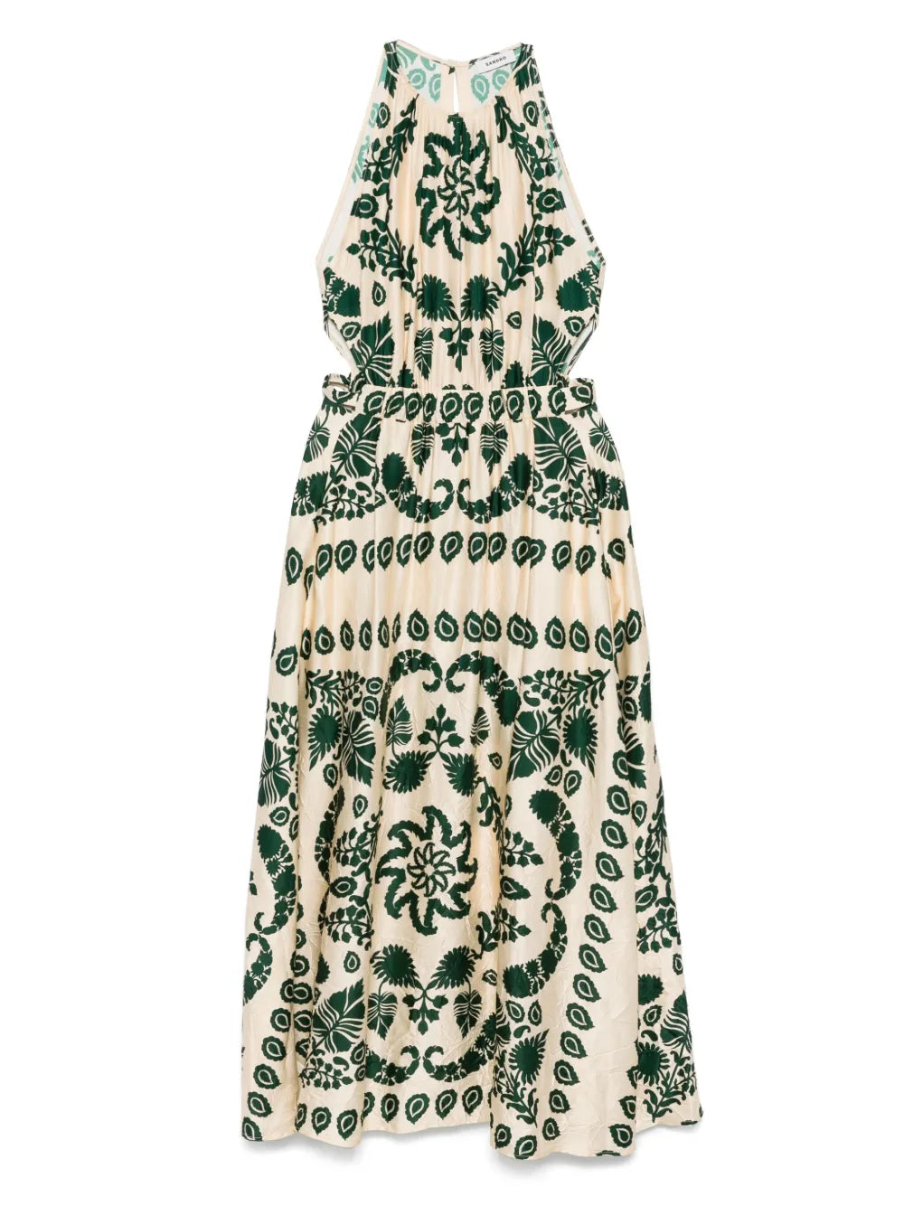 Paisley-Print Maxi Dress