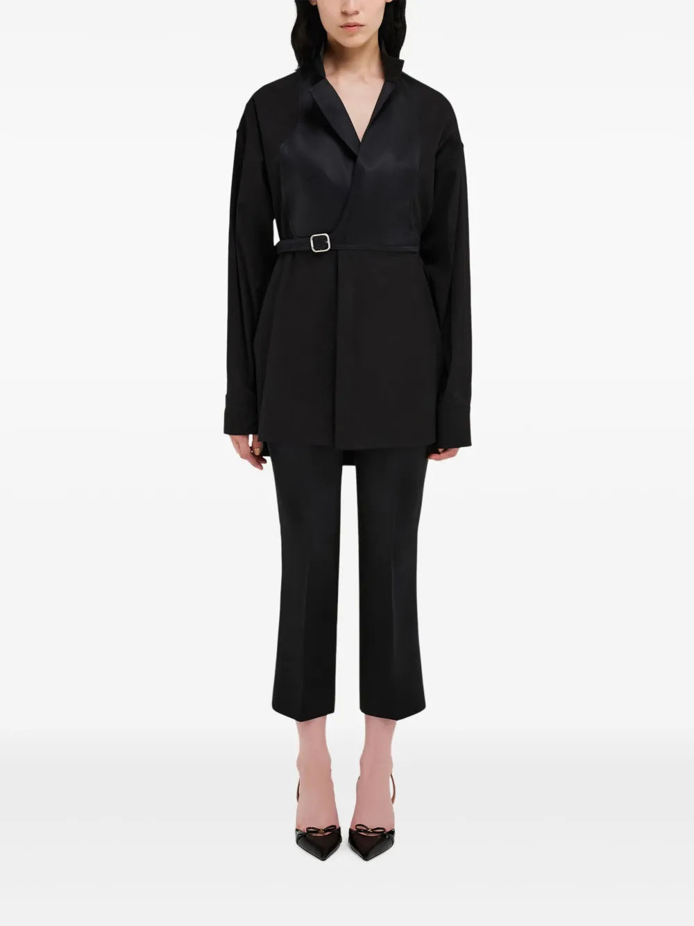 Bib-Detail Shirt