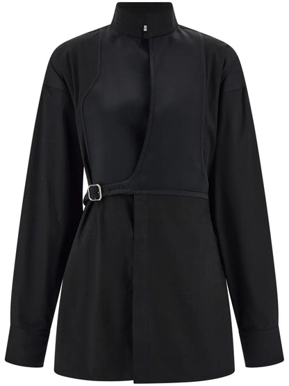 Bib-Detail Shirt