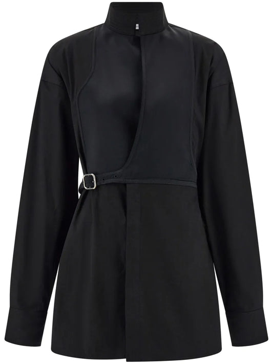 Bib-Detail Shirt