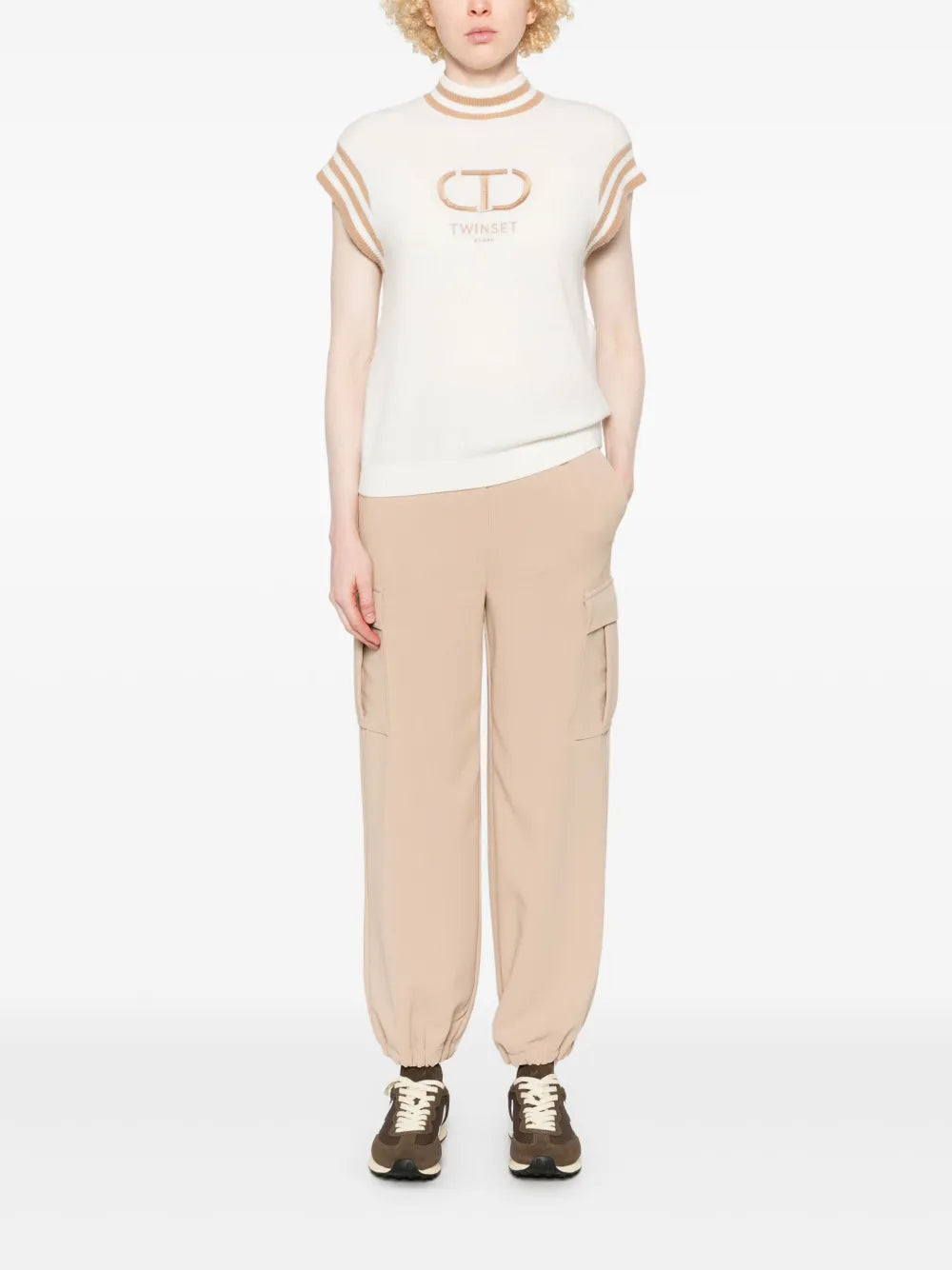 Crepe Cargo Pants