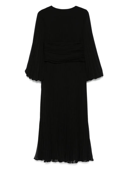 Pleated Midi Dress