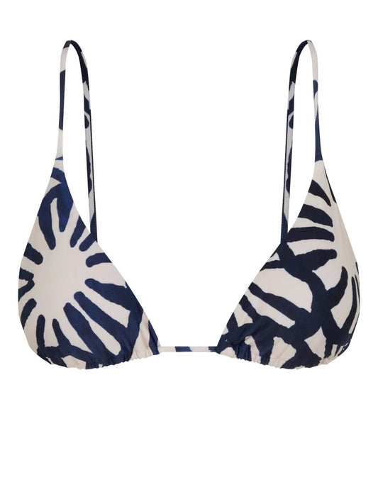 Floral-Print Bikini Top