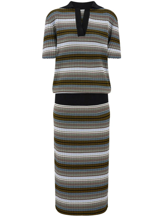 Striped Knitted Dress