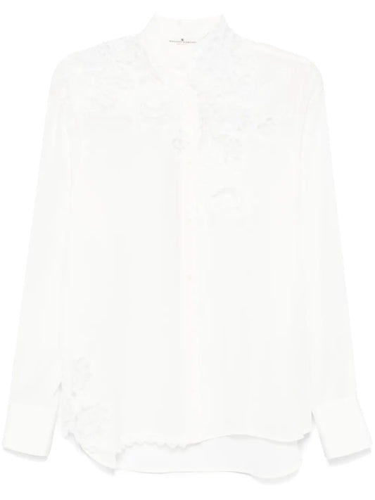 Lace-Appliqué Shirt
