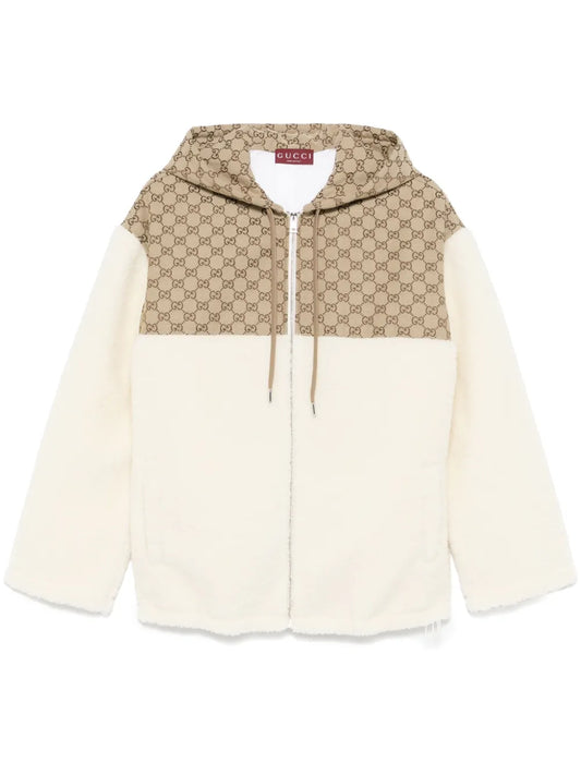 Gg-Intarsia Fleece Jacket