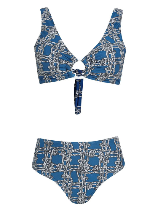 Graphic-Print Bikini