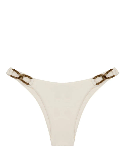 Chain-Trim Bikini Bottoms