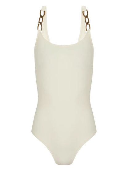 Chain-Trim Swimsuit