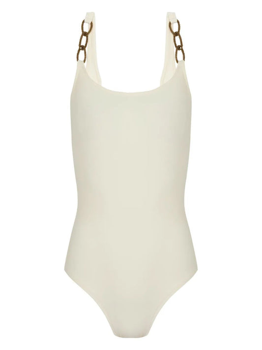 Chain-Trim Swimsuit