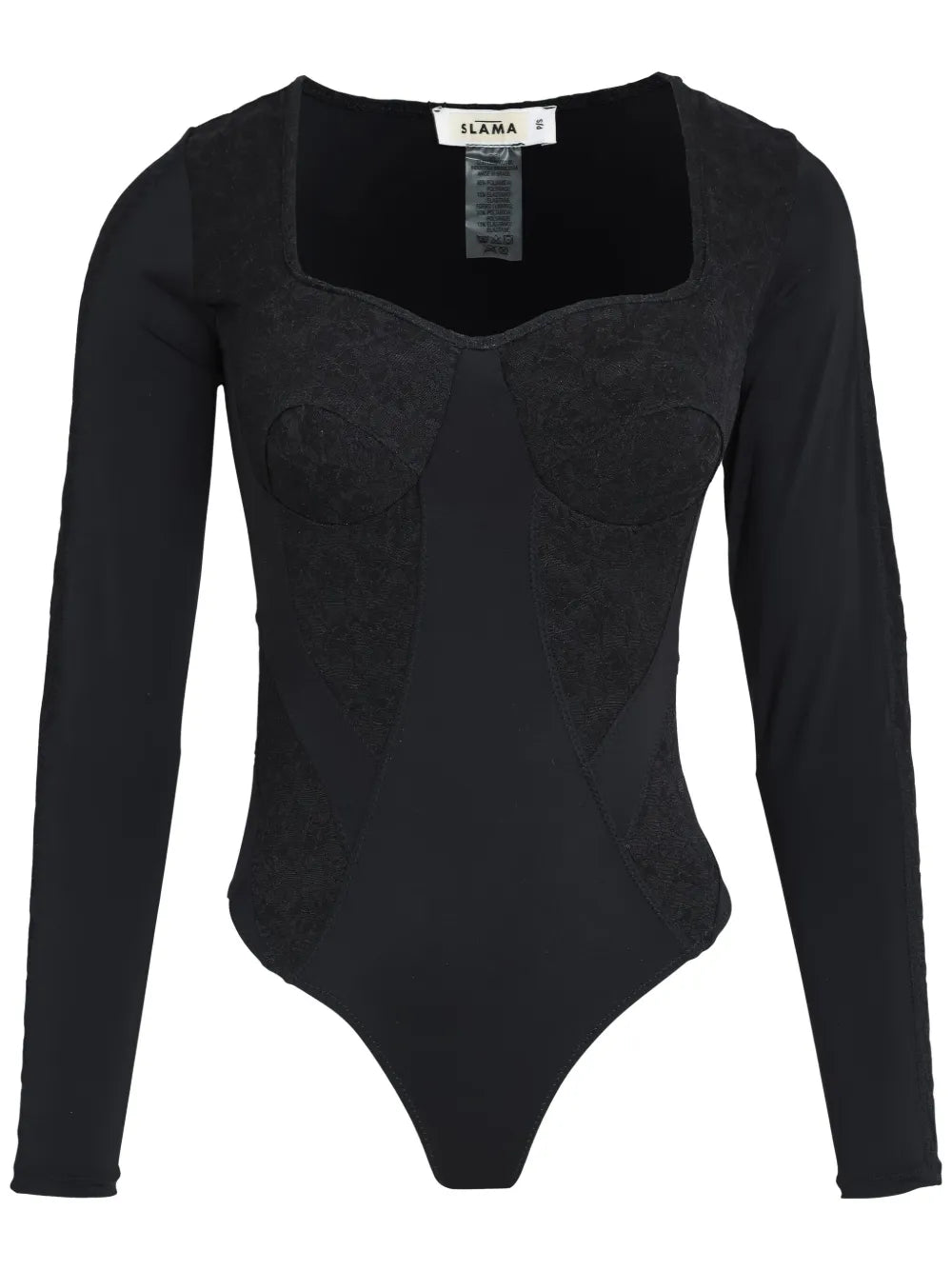 Panelled Lace Bodysuit