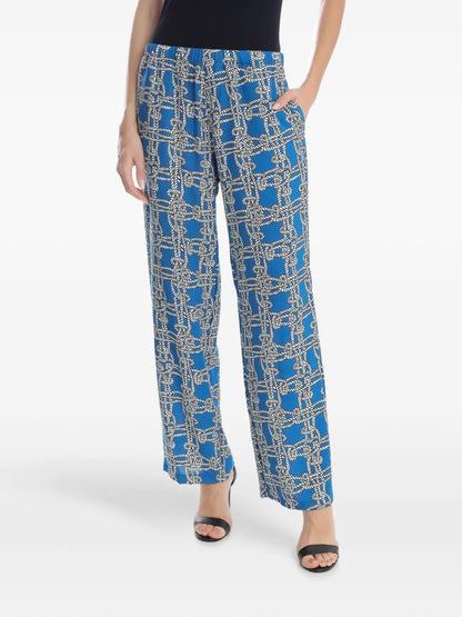 Graphic-Print Trousers