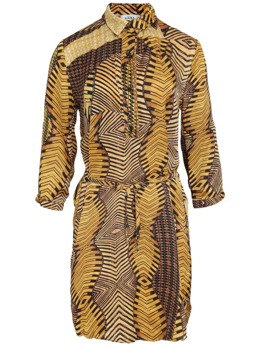 Abstract Print Dress