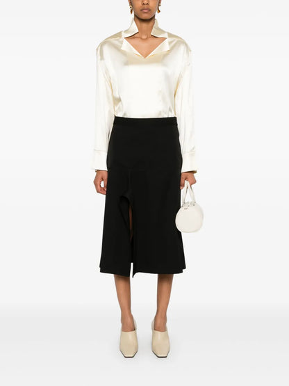 Asymmetric Midi Skirt