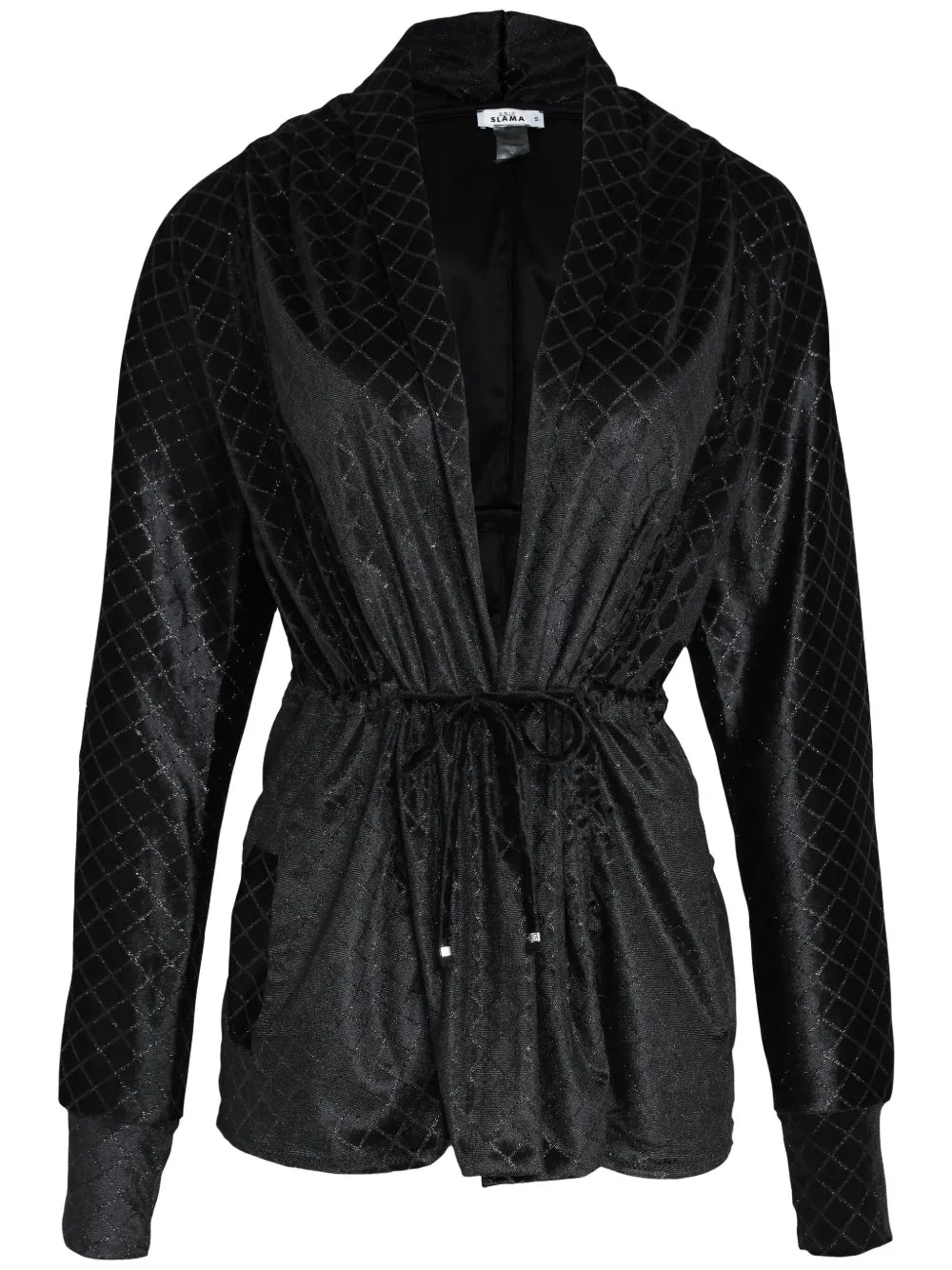 Lurex-Detail Velvet Jacket