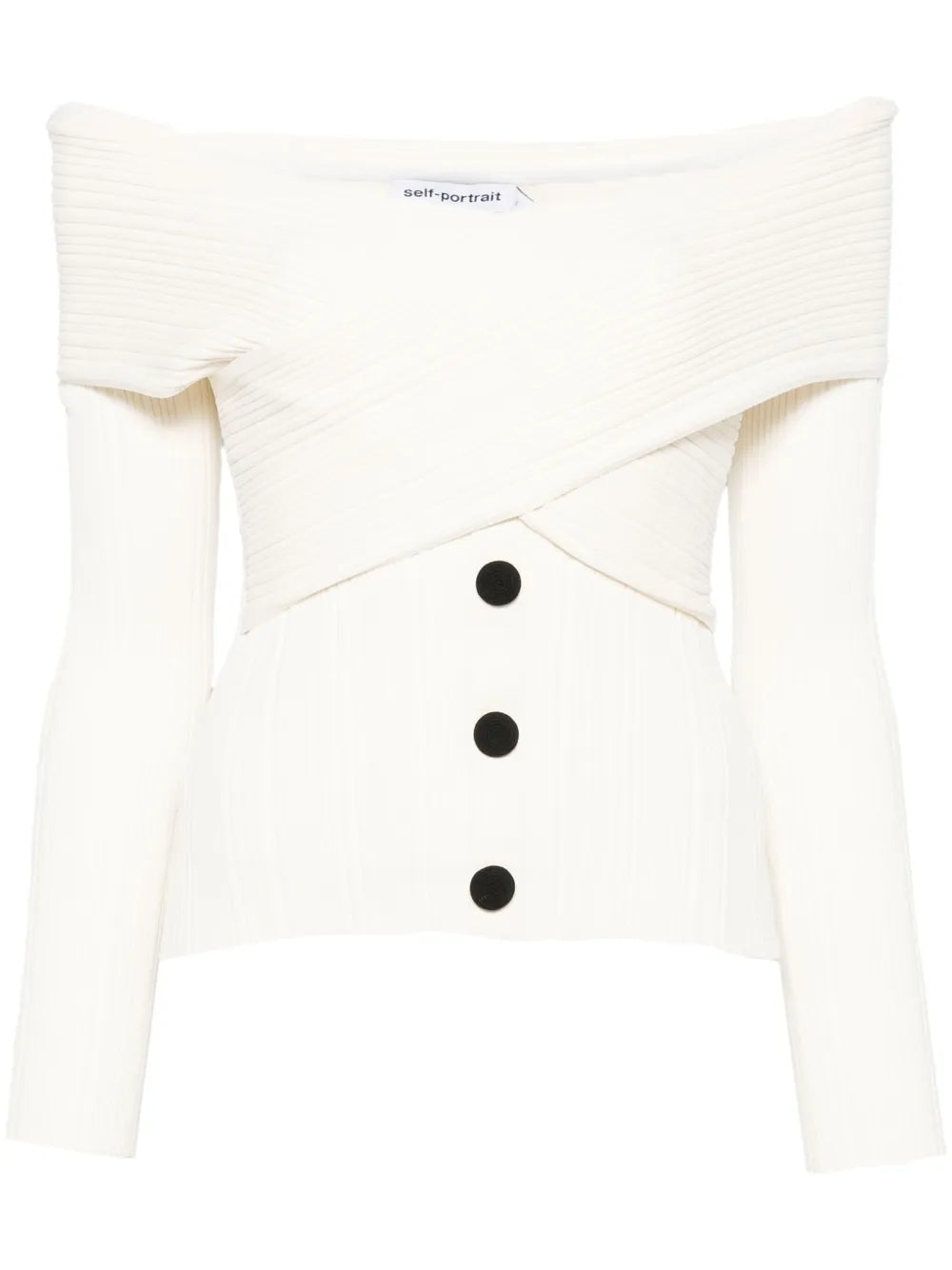 Off-Shoulder Knitted Top