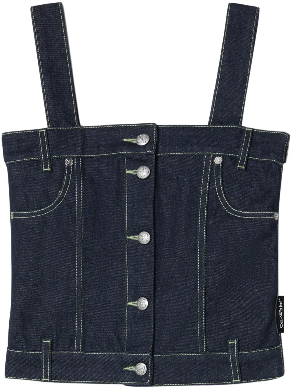 Corset-Style Denim Top