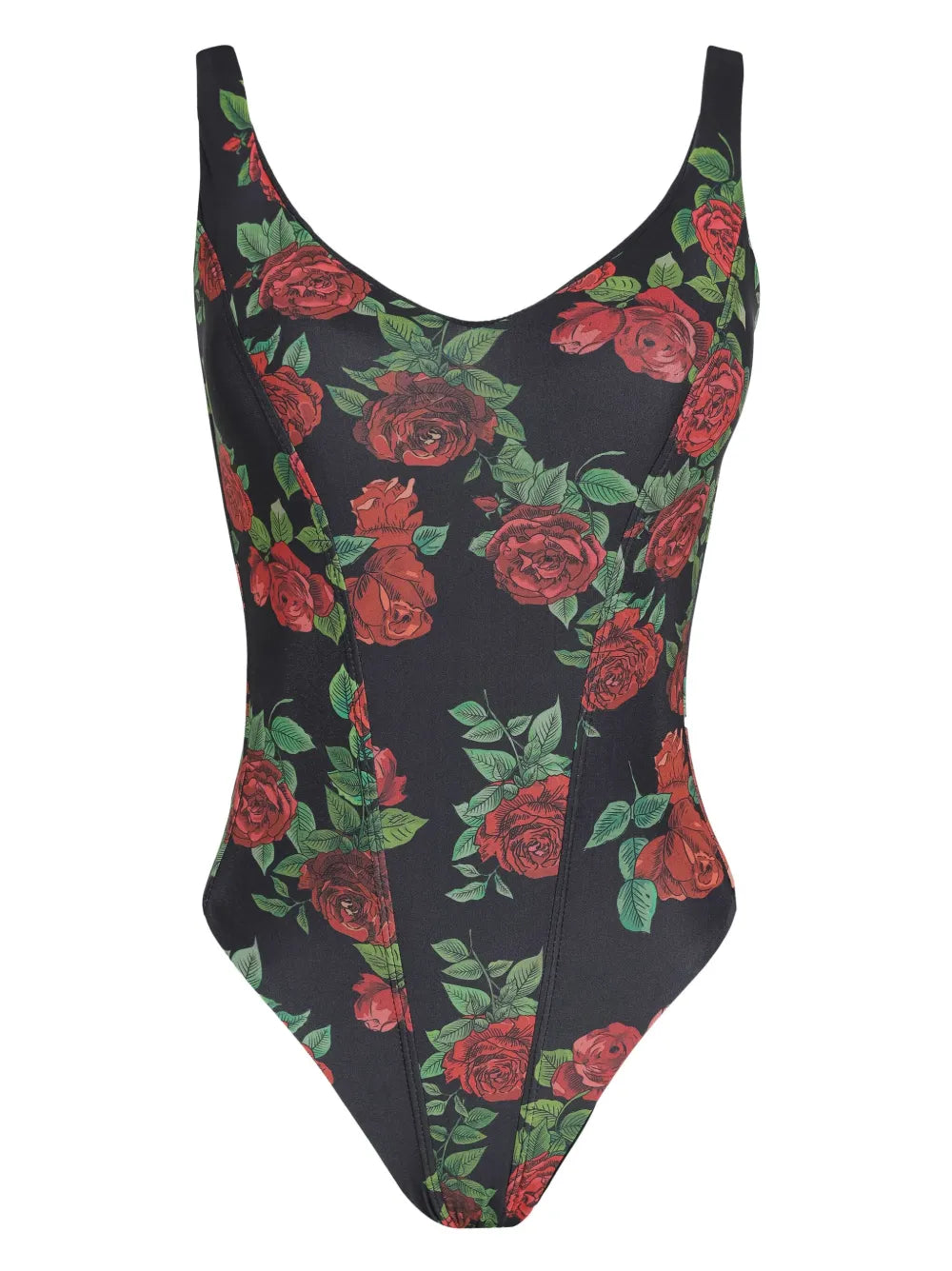 Rose-Print Swimsuit