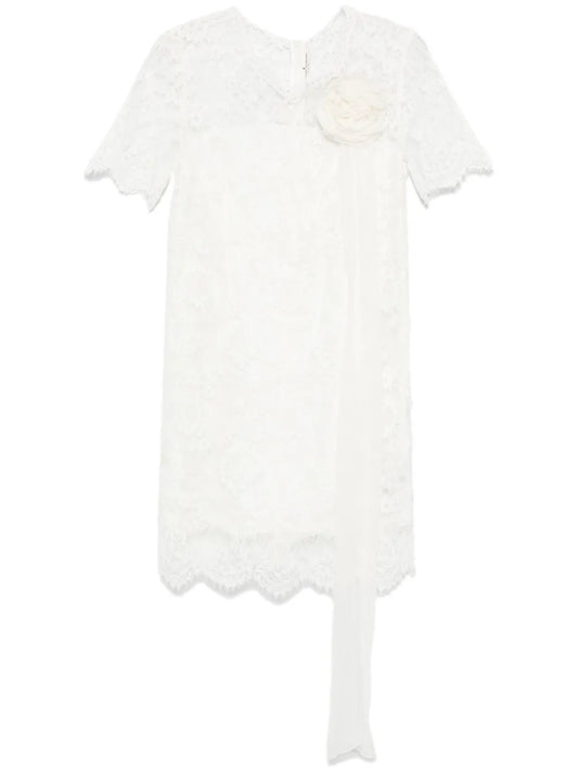Floral-Lace Mini Dress