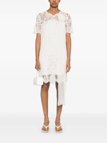 Floral-Lace Mini Dress