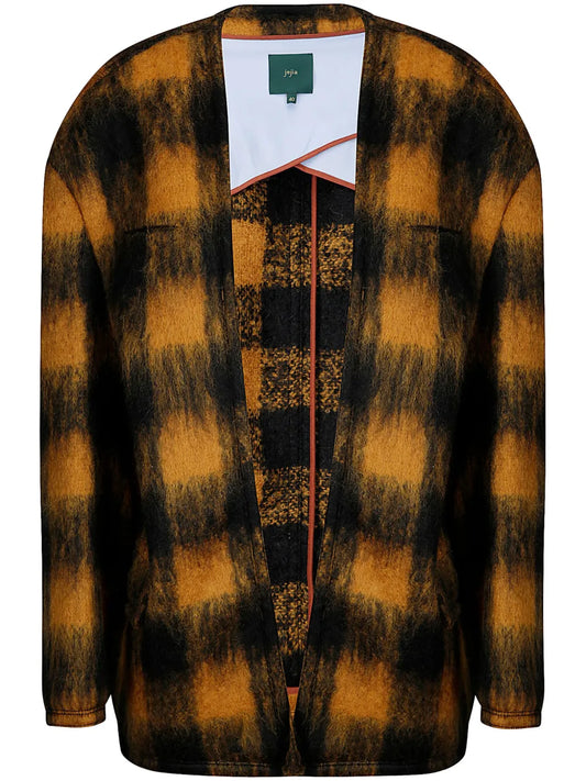 Check-Pattern Coat