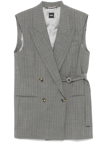 Pinstripe-Pattern Waistcoat