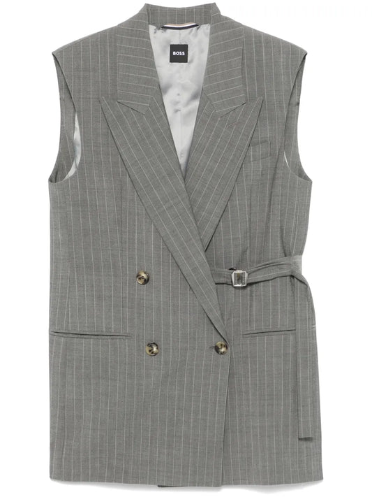 Pinstripe-Pattern Waistcoat