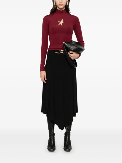 Asymmetric Midi Skirt