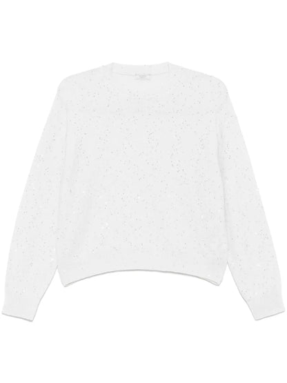 Sequin-Embellished Sweater