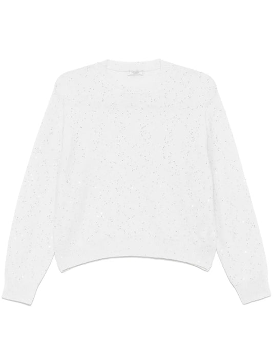 Sequin-Embellished Sweater