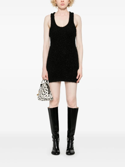 Textured-Finish Mini Dress