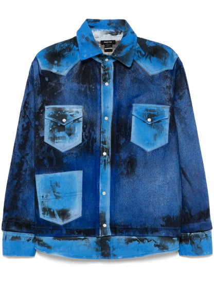 Abstract-Print Overshirt