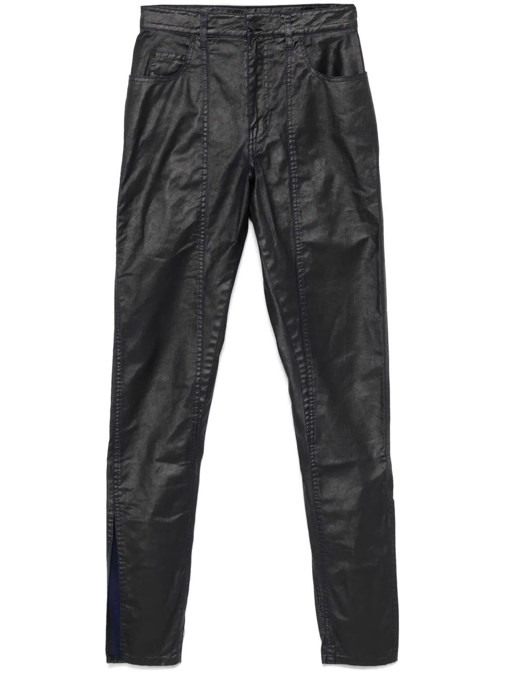 Coated-Finish Trousers
