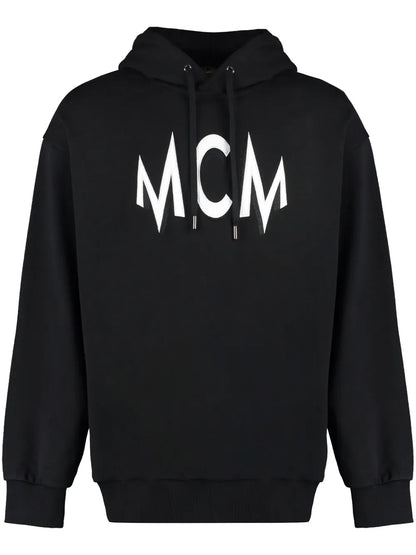 Intarsia-Logo Hoodie