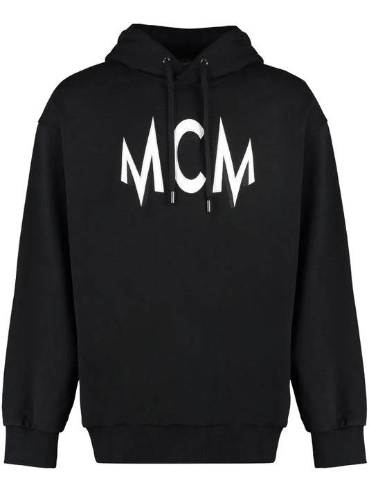 Intarsia-Logo Hoodie