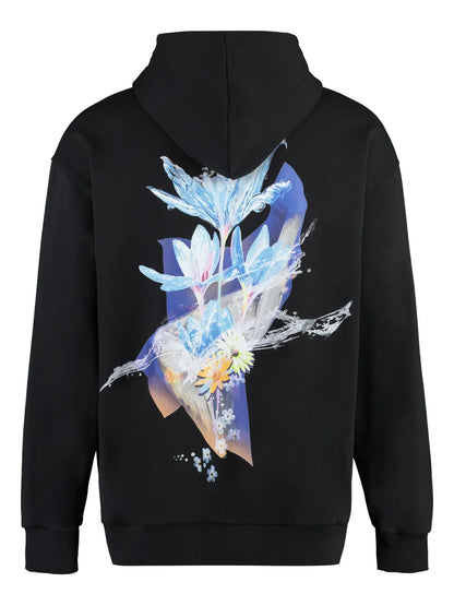 Intarsia-Logo Hoodie