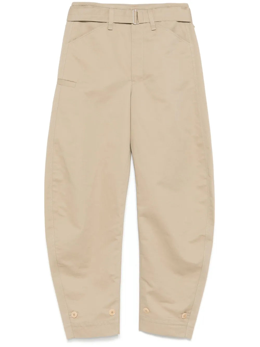 Belted Tapered Trousers
