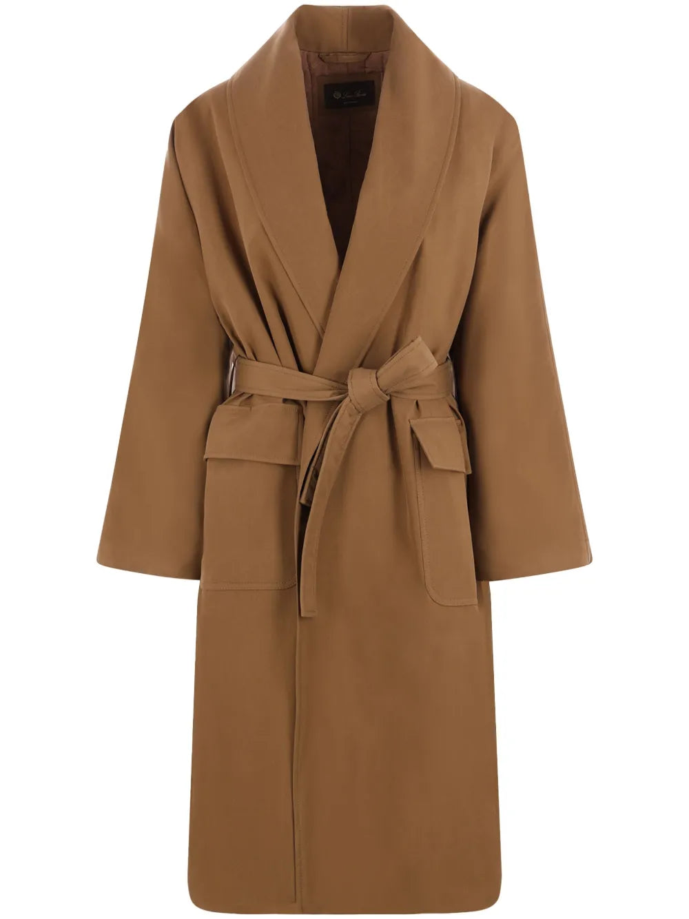 Silk Double-Breasted Coat