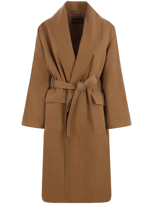 Silk Double-Breasted Coat