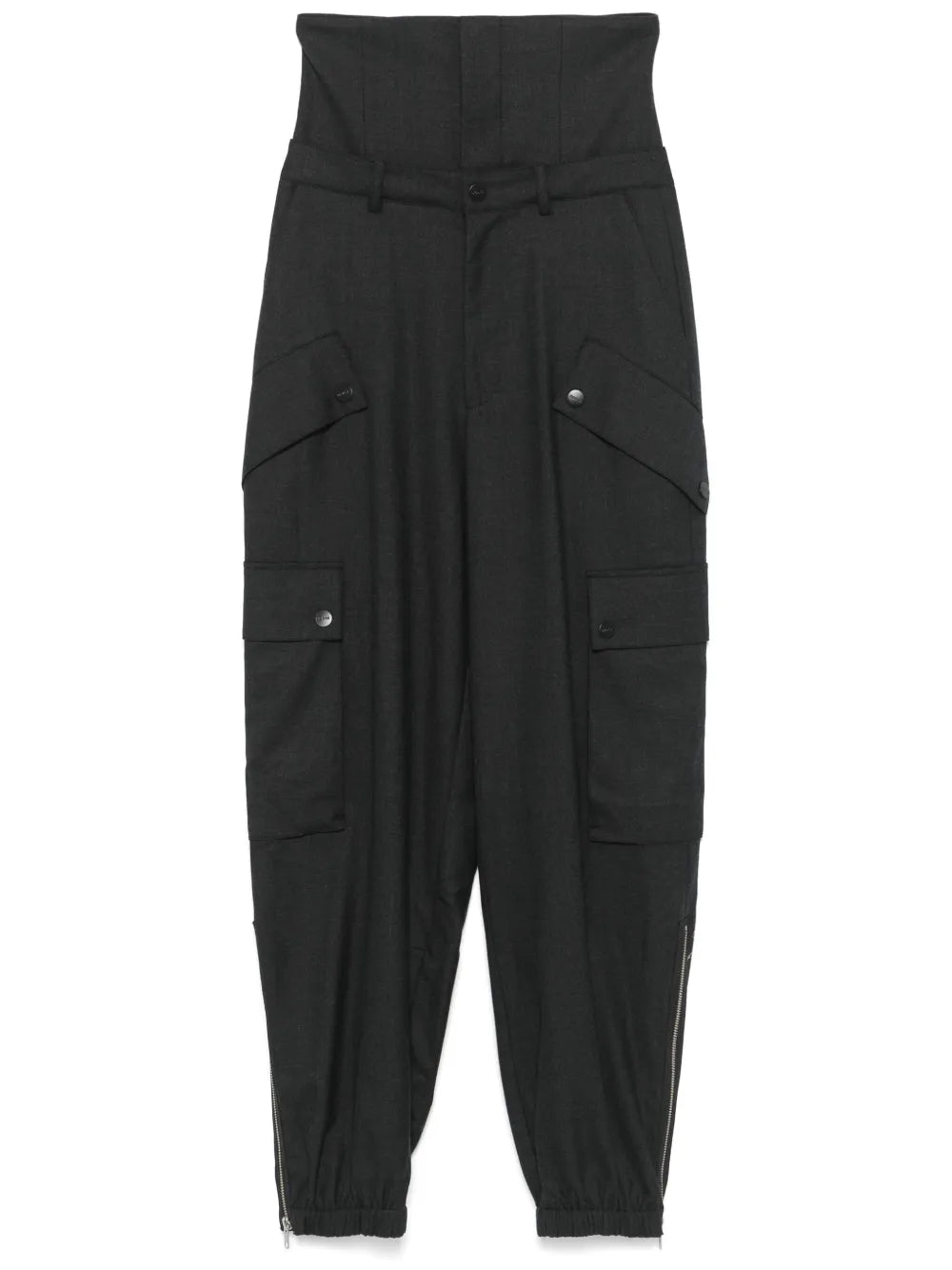 High-Waist Cargo Pants