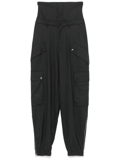 High-Waist Cargo Pants