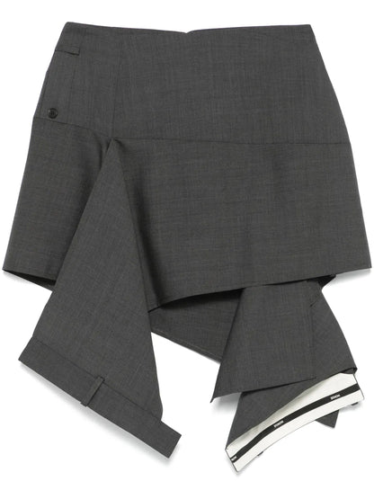 Deconstructed Mini Skirt