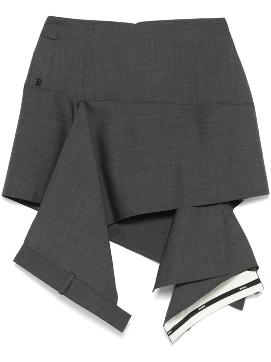 Deconstructed Mini Skirt