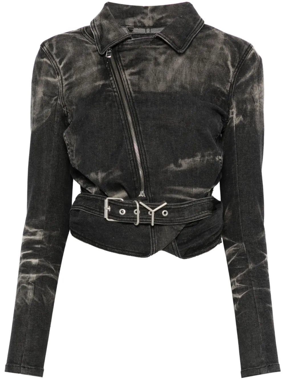 Wrap Denim Jacket