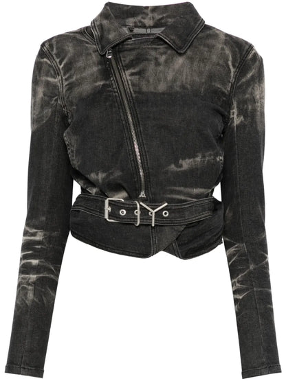 Wrap Denim Jacket