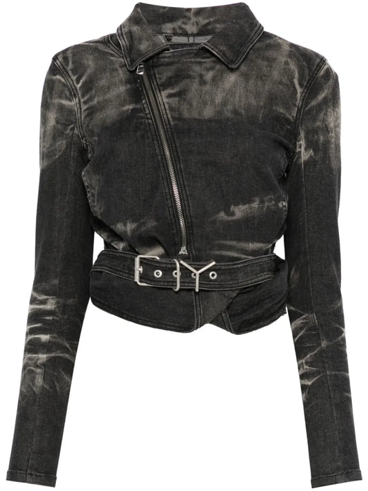 Wrap Denim Jacket
