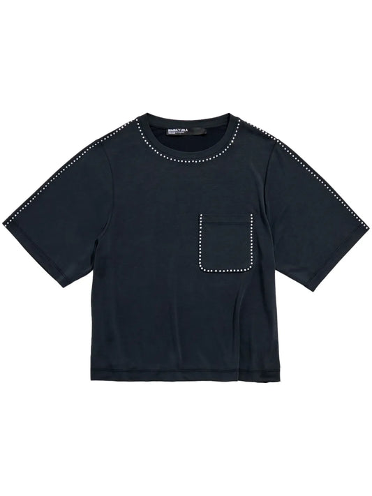 Rhinestone-Embellished T-Shirt